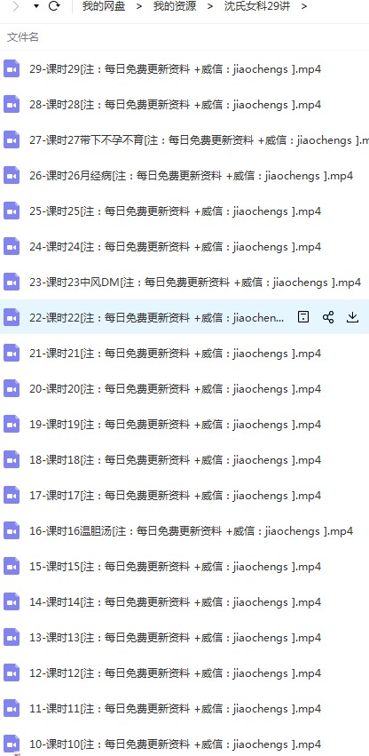 沈氏女科视频教程29讲中医培训课经方用药女人会养不会老百度网盘免费下载学习