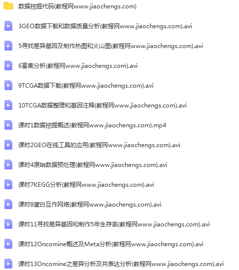 生信自学医学视频课程免疫代码TCGA基础进阶套路实验数据分析挖掘视频教程网课程百度云网盘下载