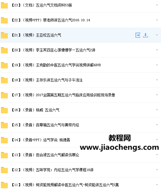 中医内经五运六气王亚松李玉滨王克勤杨威杨德昌五味学苑柯资能刘方李海峰于建成顾植山等23套合集百度网盘下载学习
