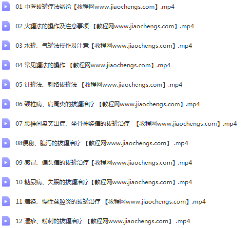 医承有道学堂刘思达中医拔罐疗法12讲完结高清视频课程百度云网盘下载学习中医视频