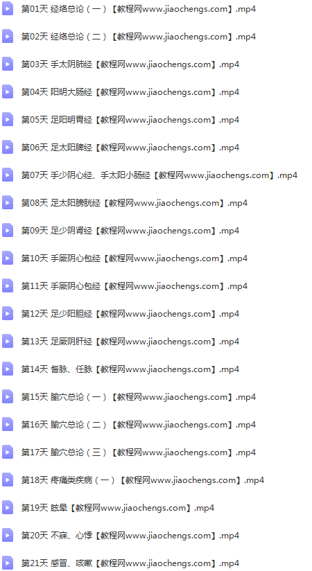 医承有道学堂杜若桑中医人必学的经络课记住经络找准穴位24集视频课程百度云网盘下载学习中医视频