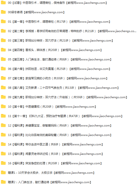 正安家庭医生线上学堂20套课程完结高清经络艾灸刮痧家庭常见病和急症耳穴舌诊导引按摩百度云网盘下载学习