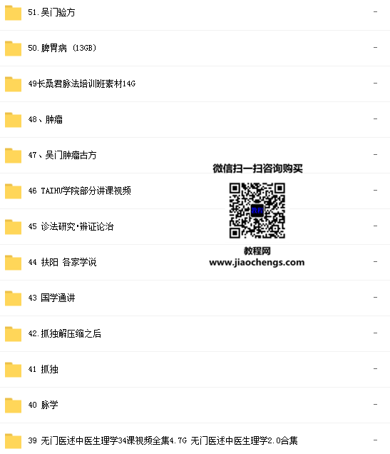吴雄志视频全集吴雄志伤寒汇通吴门妇科验方经方派肿瘤视频教程百度云网盘下载学习中医视频教程