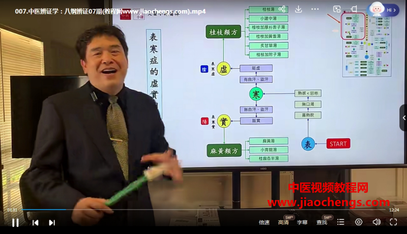 林大栋中医辨证学八纲辨证视频课程11集百度网盘下载学习