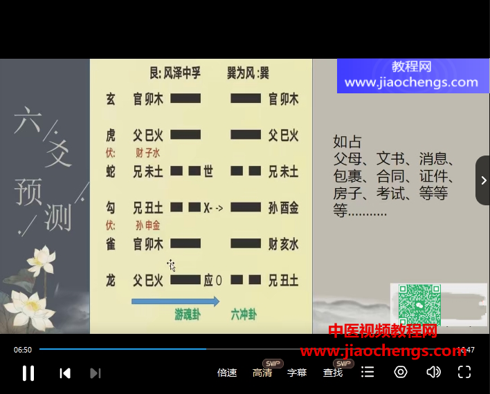 九龙弟子班善炎老师六爻预测视频课程6集百度网盘下载学习