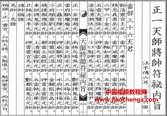 正一天师将帅符秘内旨（秘讳）24页pdf百度网盘下载学习