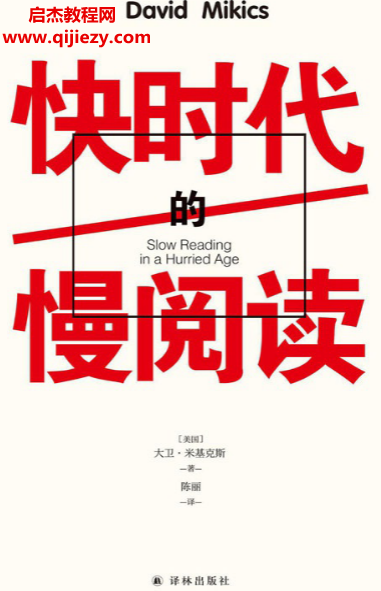 (美)大卫米基克斯著快时代的慢阅读.png