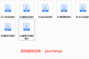 2020针灸美容美雕针面针去皱针川字鱼尾抬头法令嘴角纹瘦脸针黑眼圈百度网盘下载观看