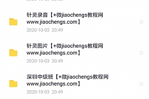 潘晓川针灵初中高级班药精中医易经视频教程百度网盘下载
