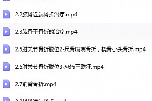 2017年骨科规培视频培训教程题库住院医师规范化培训临床应用骨外科创伤关节百度网盘下载学习