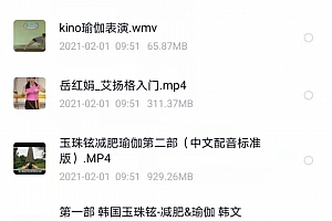 瑜伽视频大全普拉提阿斯汤加阴流瑜伽空中瑜伽三维瑜伽孕妇瑜伽亲子阿努萨拉哈他瑜伽视频教程百度网盘下载