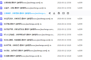 2020李斌点刺通络术第三期精准无痛手针13节高清视频教程7.5G百度网盘下载学习