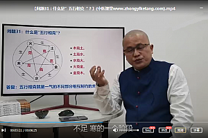 同正学堂王金城中医理论筑基72讲视频课程百度云网盘下载学习中医基础理论教程