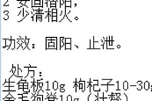 封髓固精酒汤丸秘方资料百度云网盘下载学习中医秘方