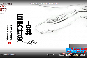 黄贵生大循环针法巨灵针灸全息疗法视频课程6集百度云网盘下载学习