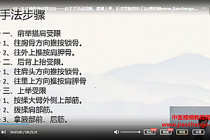 朱建恩朱氏秘传颈肩快治法视频课程9集百度云网盘下载学习