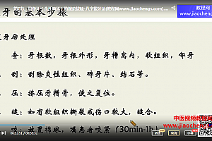 汉尔思口腔社群课杨擎天微创拔牙训练营视频课程21集百度网盘下载学习