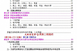 雷麟宗雷麒麟请安易讲的课《天眼阴宅》2018年第二期天眼风水整理版111页电子书pdf百度网盘下载学习