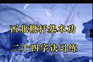 西北鞭杆基本功秘传24字诀单式视频课程25集百度网盘下载学习